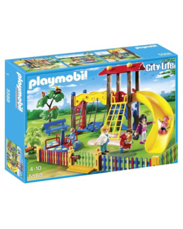 Playmobil City Life - Square pour enfants avec jeux