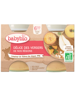 BIO Délice des Vergers de nos Régions dès 4 mois