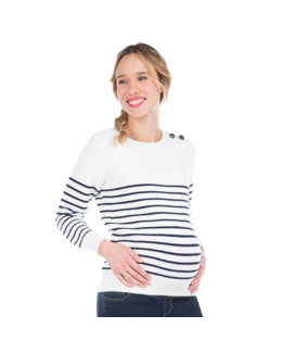 Marinière de grossesse en tricot