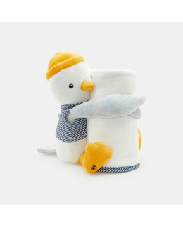 Doudou goéland et plaid polaire