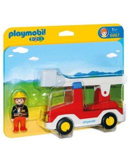 Playmobil 1.2.3 - Camion de Pompiers avec échelle