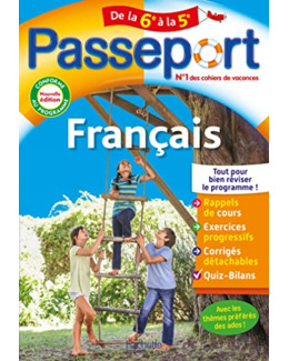 Passeport Français De la 6e à la 5e - Cahier de vacances 2023