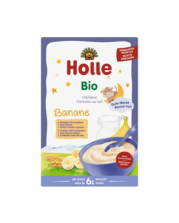 Bouillie au lait et aux bananes bio