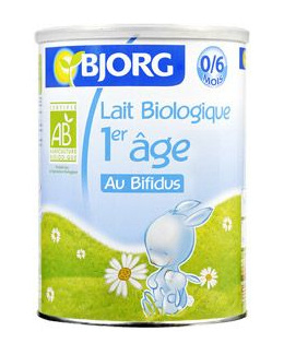 Lait biologique au bifidus 1er âge