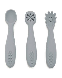 Set de 3 cuillères d'apprentissage en silicone