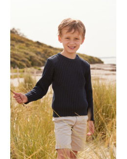 Pull marin "Binic" Kids - laine - Navire
