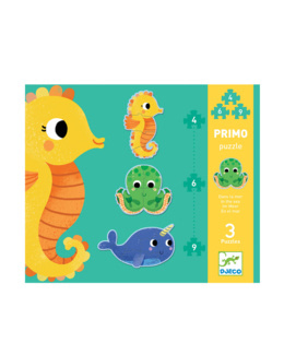 Puzzle évolutifs Primo dans la mer 4,6,9 pièces