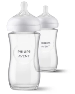 Lot de 2 biberons verre Natural à Réponse Naturelle 240 ml
