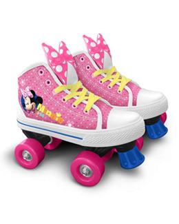 Patins 4 roues avec chaussure - Minnie