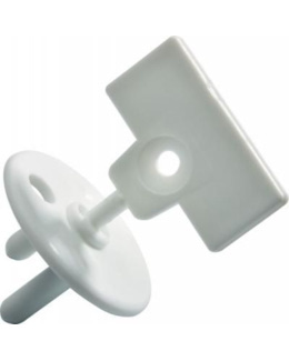 Bloque-placard à glissières Secret Button – Blanc