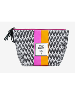Trousse de toilette trapèze graphique