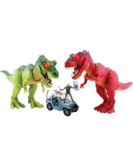 Figurines combat de T-rex