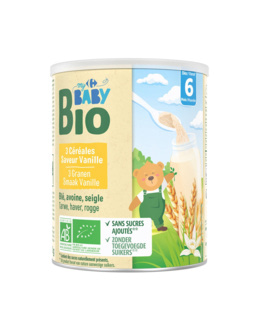 Céréales bébé bio - Saveur vanille