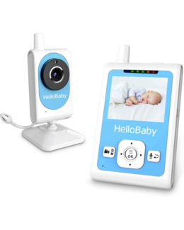 HelloBaby HB50 Babyphone Vidéo Avec Communication Bidirectionnelle en Mode VOX 