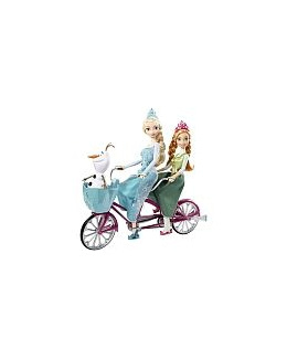 La Reine des Neige - Anna et Elsa à vélo