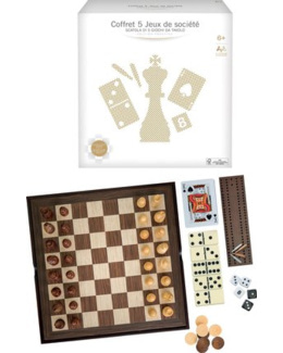 Coffret 5 jeux de société