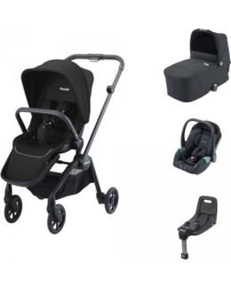 Trio poussette Sadena + nacelle + siège auto Avan + base