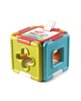 Cube 2en1 Trieur de formes et puzzle