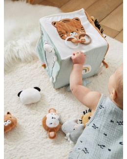 Grand cube d'activités en tissu TANZANIE