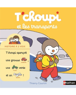 Livre T'choupi et les transports