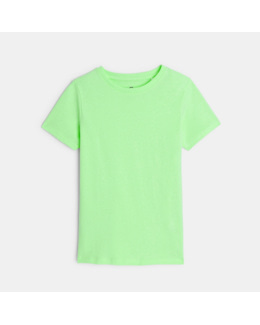 T-shirt basique manches courtes vert garçon