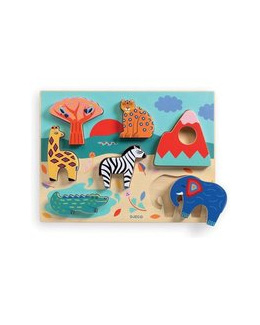 Puzzle Savane en bois 7 pièces