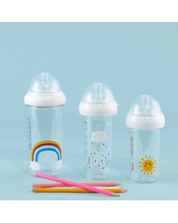 Set de 3 biberons - Rainbow