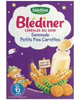 Blédîner Duo de carottes et patates douces semoule lait de Blédina