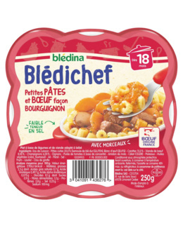 BLEDICHEF - Petites pâtes et boeuf façon bourguignon