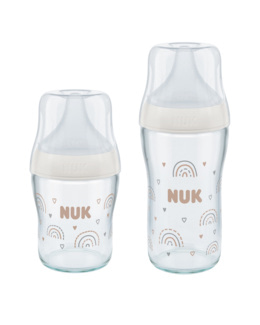 Biberon Perfect Match verre avec tétine en silicone souple