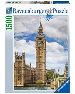 Puzzle - Drôle de chat sur Big Ben - 1500 pièces