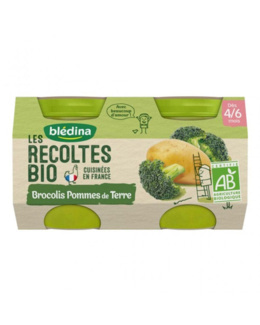 Les Recoltes Petits pots Brocolis et Pommes de terre Bio