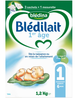 Lait Blédilait 1er âge Bag in box