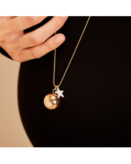 Bola de grossesse doré pendentif étoile