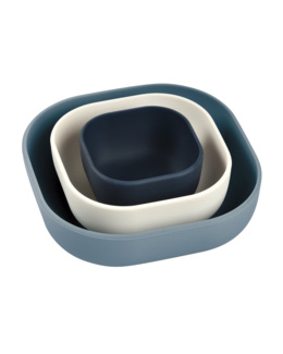 Lot de 3 bols silicone gigogne