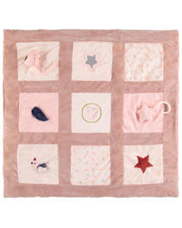 Tapis d'éveil en velours avec éléments en relief