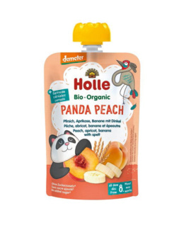 Gourde Panda Peach - pêche, abricot, banane et épeautre