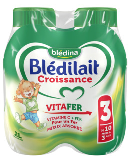 Lait Blédilait Croissance Liquide 4x500ml
