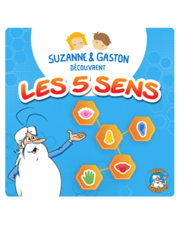 Livre audio enfant - Suzanne et Gaston découvrent les 5 sens