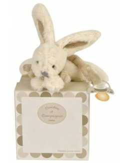 Attache tétine doudou Lapin
