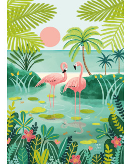 Puzzle Flamingo