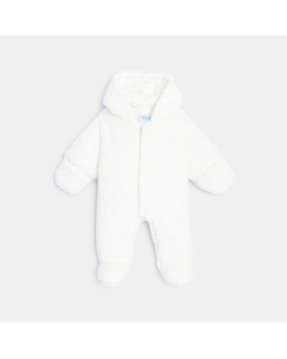 Combipilote à capuche en soft boa
