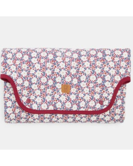 Tapis à langer de voyage fleuri naissance