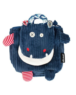 Sac à dos velours Hippipos l'hippopotame