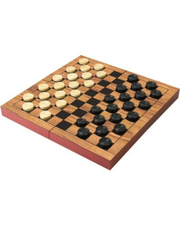 Mon jeu de dames pliable en bois