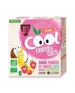 Cool Fruits - Banane Framboise de Corrèze lait de Coco Acérola