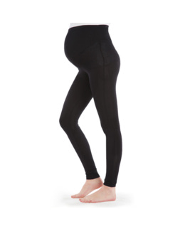 Legging de grossesse noir à bandeau haut