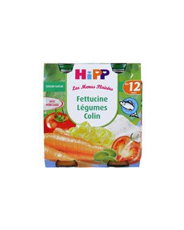 Fettucine Légumes Colin - 2 pots x 250g - 12 mois