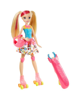 Poupée Barbie rollers lumineux
