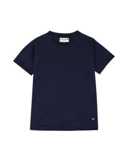 T-shirt uni KIDS - coton - Navire